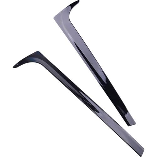 2pcs Glossy Black Rear Window Spoiler Side Wing Trim Cover Canards Splitter Stripe Fit For VW Polo MK6 2018 2019 2020