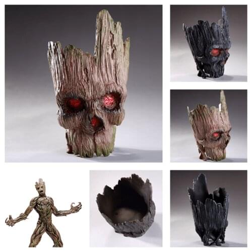 Disney Marvel Guardians of the Galaxy Groot Flower Pot LivingRoom Study Creative Vase Decoration Model Personality Birthday Gift