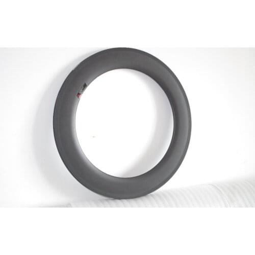 DEERACE 1 pair of 88mm 700c Carbon Clincher Tubeless Road Bicycle Rims Bike Wheel Rim 23mm Width 20/24H