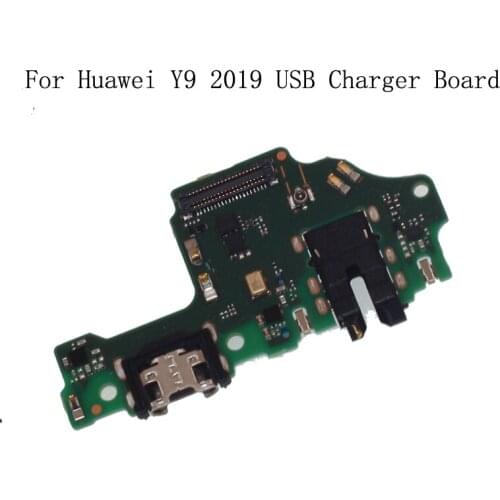 For Huawei Y9 2019 USB Plug Charger Board Microphone Module Cable Connector For Huawei Y9 2019 Phone Replacement Repair Parts