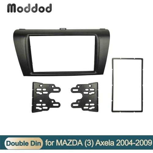 Double Din Fascia for MAZDA 3 2004-2008 Axela 2006-2008 Radio Refitting Dashboard Dash Mounting Installation Trim Kit Face Frame