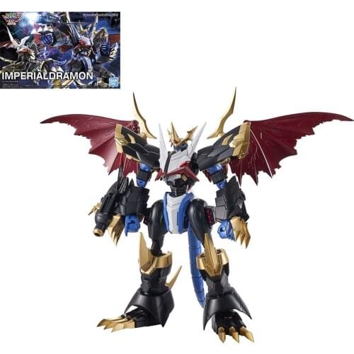 Bandai Figure Rise Digimon Adventure Kids Toys Anime Figures Imperial Dramon Fighter Mode PVC Action Figure Assemble Model Gifts
