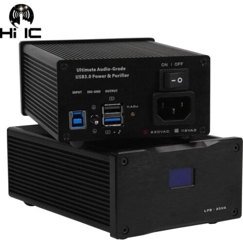 HiFi Audio 25W USB 3.0 Power Purifier Filter DC Linear Power Supply for Digital Interface DAC Home Audio Amplifier