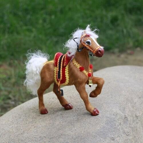 20*23*5cm,Artificial Knight horse model,Exquisite Pommeled horse for Wedding Party home Decoration Accessories,housewarming gift