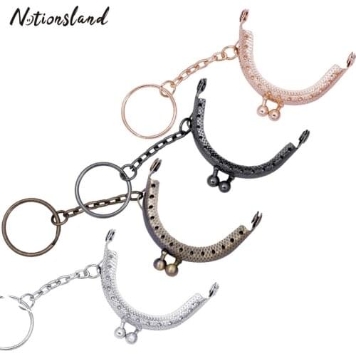 Metal Purse Clasps Frame Kiss Clasp Lock Snap for Coin Purse Bag Making DIY Handmade Craft Handbag Accessories