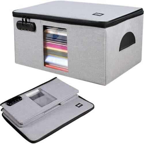 High Capacity Multilayer Briefcase Office Documents Organize Package Credentials Credit Card Wallet Storage Pouch Accessories