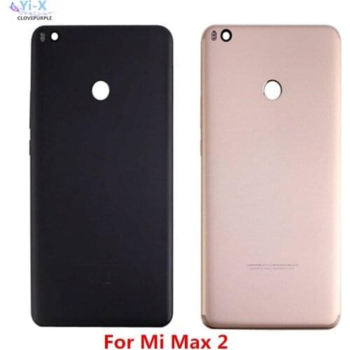 New Back Rear Battery For Xiaomi Mi Max 2 Max2 (6.44 inch) Housing Door Back Cover Case + Power Volume Button Metal Material