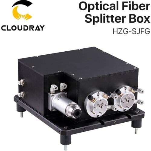Cloudray 1064nm Optical Fiber Splitter Box QBH Interface Split to D80 Fiber Coupler HZG-SJFG for Raycus IPG MAX Welding Machine