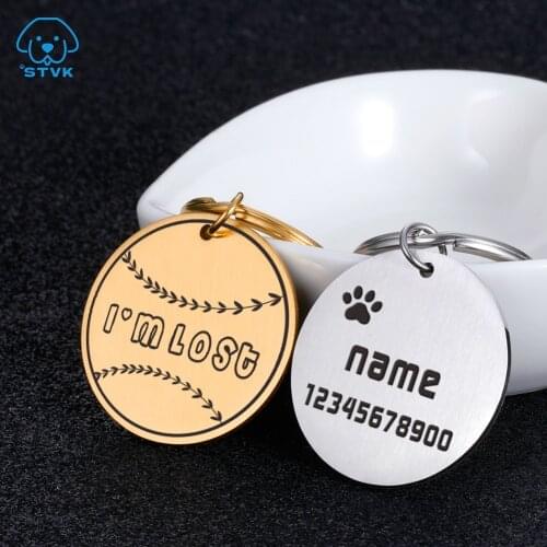 Personalized Dog Tag Address Tags for Dogs Id Tags Engraved Custom Dog Tag Dog Collar for Cats Dog Name Tag Pet Id Tag Collars
