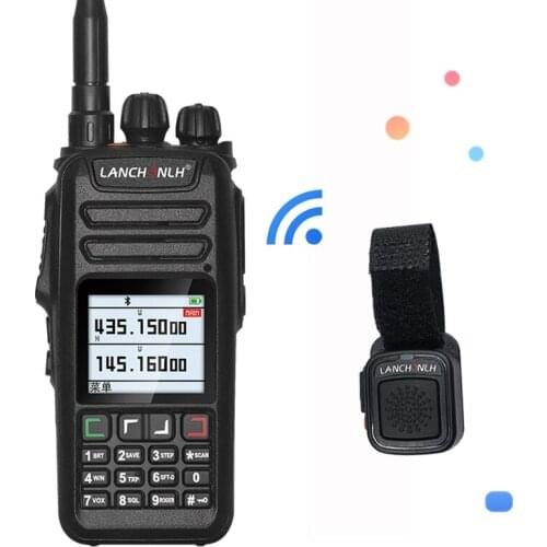 UV-78 Wireless Bluetooth Walkie Talkie VHF&UHF 128CH Dual Band Dual Display Handheld HF Transceiver Flashlight For Vimoto Sena