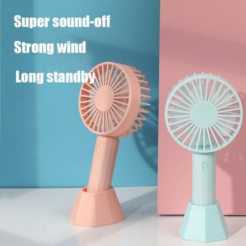 Handheld Usb Mini Fan Wind Power Ultra-quiet And Convenient Portable Handheld Rechargable Cute Small Cooling Fan Adjustable
