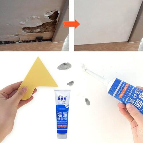 250g Wall Repair Paste Set Household Wall Crack Repair Mending Agent Tile Grout Walls Peeling Gap Repair Paste With Scraper