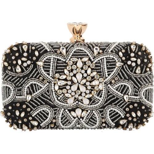 Tanpell New Dazzling Rhinestone Clutch Evening Bag Rectangle Elegant Luxury Wedding Party Handbag Evening Bag