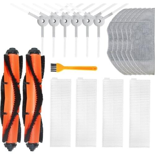 TOP!-for XiaoMi Mijia G1 Robot Vacuum Cleaner Accessories Main Roller Side Brush Hepa Filter Mop Cloth Rags Brush Spare Parts