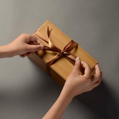 Top Quality Glossy Rectangle Bamboo box desktop gift crafts Jewelry tea storage box