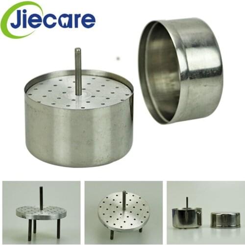 1PC High Quality Dental Circular High-speed Needle Sterilizing Box Stainless Steel Dentist Material For Dental Lab Free Shipping