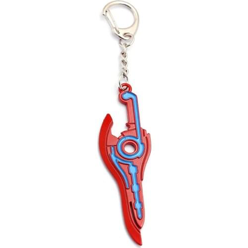 Xenoblade Chronicles Keychain Car MONADO Sword Weapon Keyring For Men bag charm Metal Game Cosplay Jewelry chaveiro