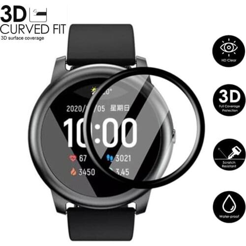 3D Curved Edge Protective Film For Haylou Solar LS05 Full Coverage Soft HD Screen Protector Film