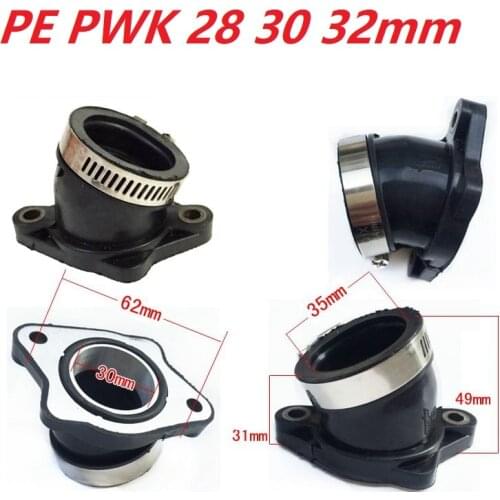 Zongshen motorcycle 30mm carburetor 200cc intake pipe manifold pipe for PE28 PWK 28 30 32 kayo T4 T6 BSE J1 J2 free shipping