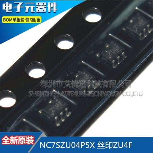 100PCS 100% New and original NC7SZU04P5X silk-screen ZU4F SOT353 TinyLogic UHS Unbuffered Inverter in stock