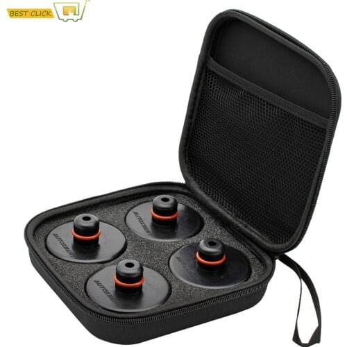 4Pcs New Jack Pad Adapter Rubber W/ Storage Case Bag Box Tool Lifting Safe Raise Heavy Duty For Tesla Model 3 Model S Model X