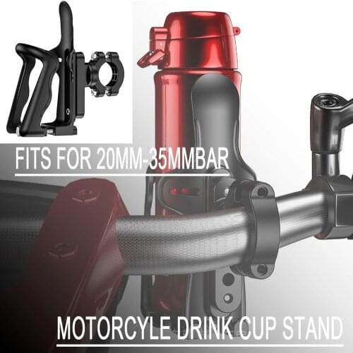 Motorcycle Beverage Water Bottle Drink Cup Holder 20MM-35MMBar Mount For Colove KY400X KY500X 500F