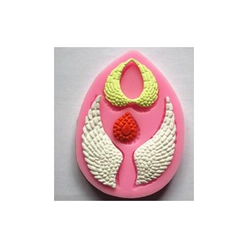 DIY Lovely Different Kinds And Angel Wings Shape Silicone 3D Mold Cake Decorating Fondant Tools Christmas Silicone Mold FM536