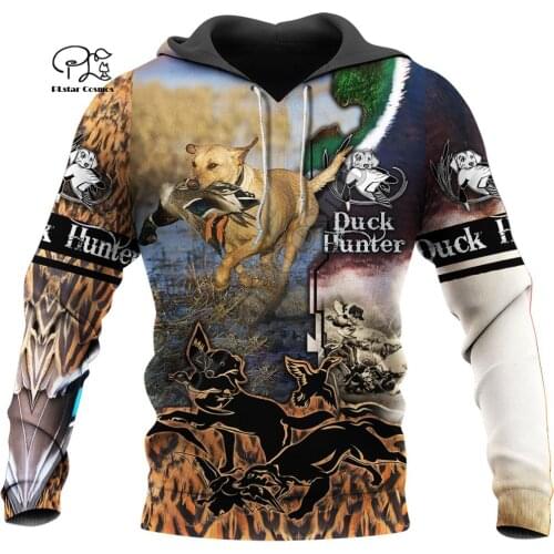 PLstar Cosmos Duck Hunting Animal Hunter Camo Tattoo Dog Tracksuit Pullover Streetwear 3DPrint Zip/Hoodies/Sweatshirts/Jacket 22