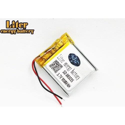3.7V lithium polymer battery 803035 850MAH Rechargeable Li-ion Cell With PCB For Toy GPS MP3 MP4 MP5 Mini Fan Bluetooth Speaker