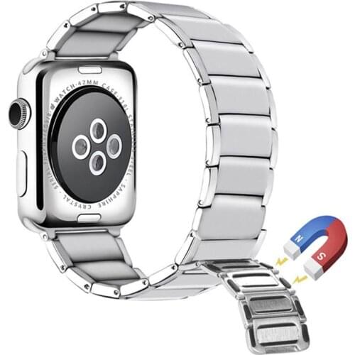 Magnetic strap for apple watch band 44mm 40mm iwatch band 42mm 38mm Stainless Steel bracelet apple watch series 3 4 5 SE 6 strap