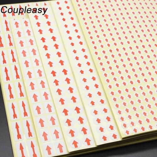 Diameter 6/8/10mm Creative Round Red Arrow Stickers Home Office School Supplies Fault Mistake Defectives Marking Label Stickers