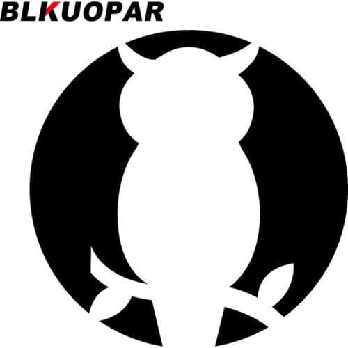 BLKUOPAR for Owl Car Stickers Simple Occlusion Scratch Decals Creative Sunscreen Vehicle Luggage Air Conditioner Decoration