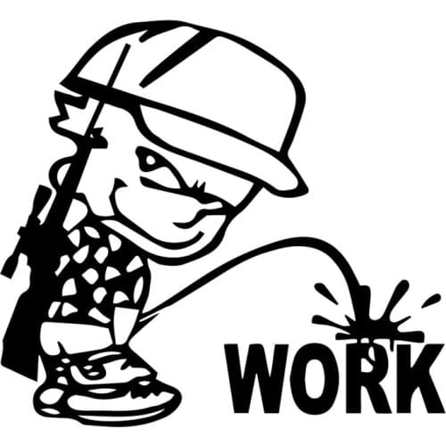 Car Decal work piss boy funny car stickers diesel car off road car motorcycle external accessories vinyl stickers for vehicles