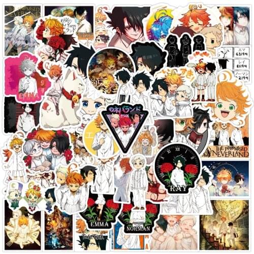 10/50pcs The Promised Neverland Stickers Laptop Skateboard Izuku Midoriya Might Boku No Hero Academia Anime Character Sticker