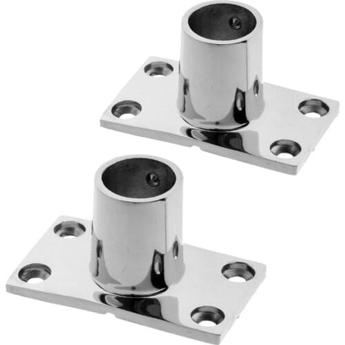 Stainless Steel Boat Deck Hand Rail Fitting 90 Degree for 22mm / 25mm Tube