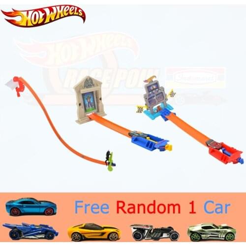 Genuine Hot Wheels Car Track Set Easy Style Upgraded Version Hotwheels Car Track Model BCT35 For Kid Birthday Gift