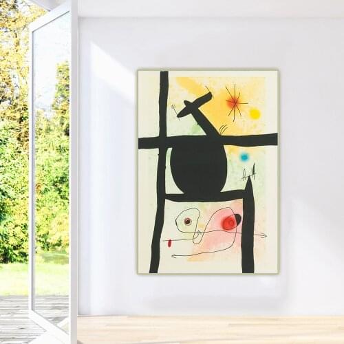 Joan Miro《La Calebasse (D. 488)1969》Canvas Oil Painting Artwork Poster Picture Wall Hanging Decor Home Living Room Decoration