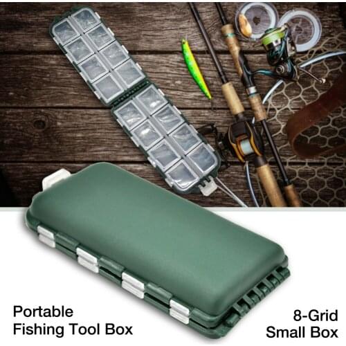 Portable fishing tool box 8 grid small box multifunctional fishing box luya backpack nylon road bag leisure bag fishing gear