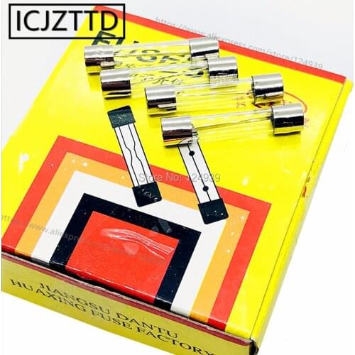 Fuse tube 6x30mm F 2A 2A glass tube fuse 6 * 30 F2AL250v quick break 2a 100pcs/box glass fuse 6mm 30mm