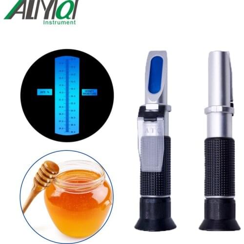 Hand Held Honey Moisture Refractometer Brix: 58-90% Honey Refractometer Minimum Division Brix 1%Refractometer ATC