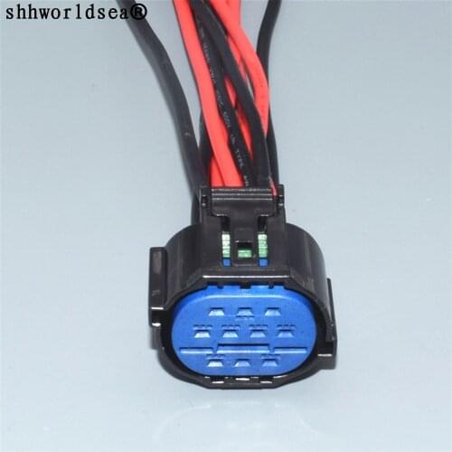 Shhworldsea 10pin car headlight plug electrial auto socket female HP406-10021 wiring harness cable connector for KIA Hyundai