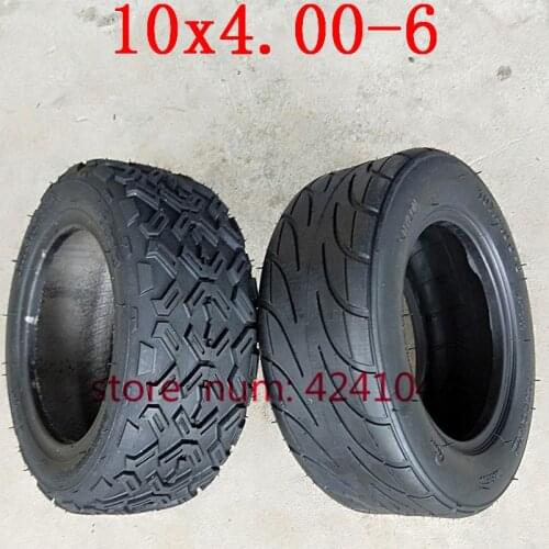 High quality 10x4.00-6 10*4.00-6 tubeless for electric scooter tires electric bike tires ATV off-Road vacuum tyres