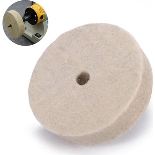 Thickness Drill Grinding Wheel Buffing Wheel Felt Wool Polishing Pad Abrasive Disc For Bench Grinder Rotary Tool 10mm Diameter