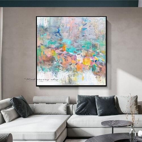 Modern abstract color canvas art painting living room bedroom hand-painted home decoration large wall decoration