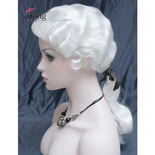 StrongBeauty Judge Wig British Barrister Female Lawyer Wig Hair Fancy Dress Costume Synthetic Fiber