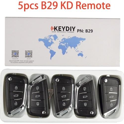 5pcs/lot B29 Universal KD Remote For KD200 KD900 KD900+ URG200 KD-X2 mini KD for BMW style 3 Buttons Key Programmer B Series