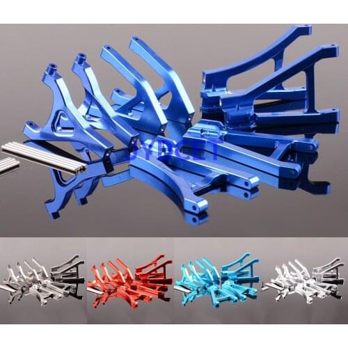 1set Aluminum Front & Rear Lower & Upper Suspension Arm TS160(1-3-4-5) For RC Model Traxxas 1/16 Mini Slash
