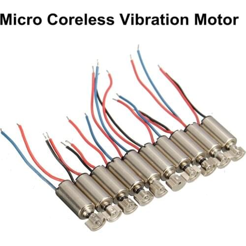 10PCS DC 1.5-3V Micro 10x 4x8mm Cell Phone Coreless Vibration Motor Vibrator For SANYO Vibration Motor Kit