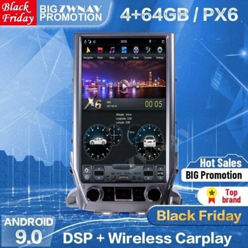 128G 16" Tesla Screen For TOYOTA LAND CRUISER LC200 2016 2017 2018 2019 Android 9.0 Player Audio Radio Auto Stereo GPS Head Unit