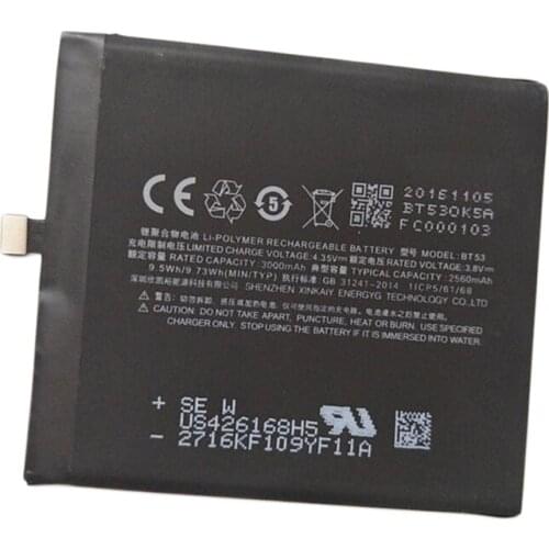 20pcs/lot 2560mAh BT53 Battery ForMeizu PRO 6 Bateria Accumulator AKKU Battery Replacement